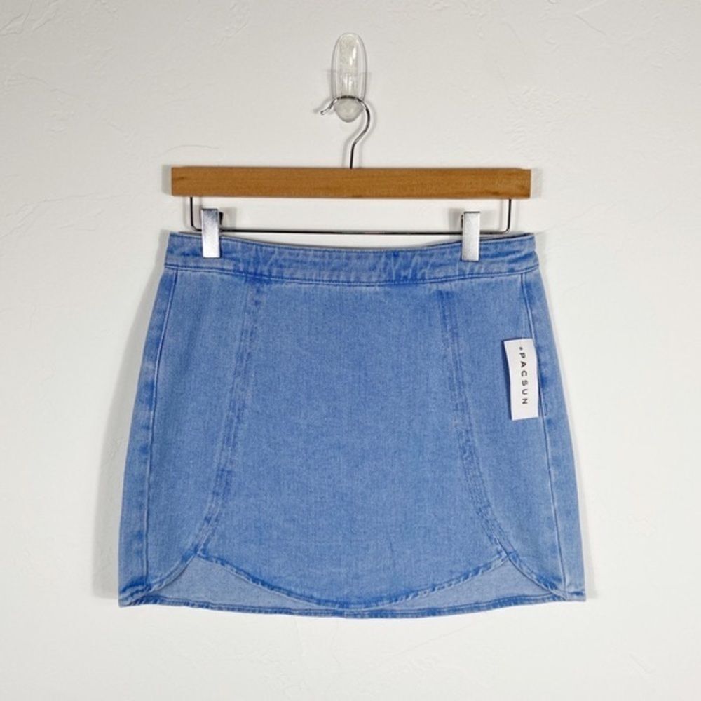 PacSun Light Blue Denim Mini Skirt - Picture 2 of 6